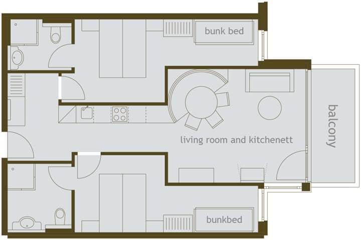 5-8 person apartment Grafenberg Resort